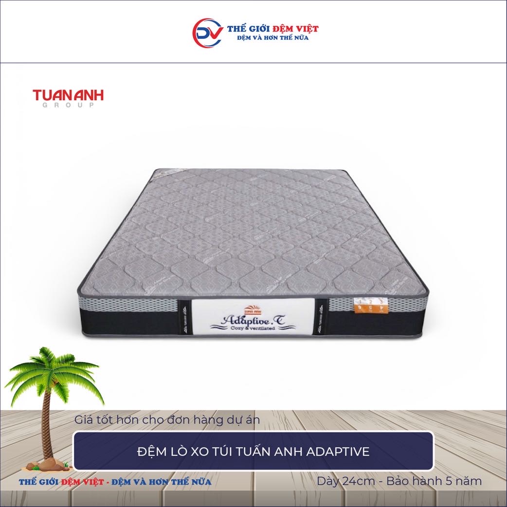 Đệm lò xo túi Tuấn Anh Adaptive-1